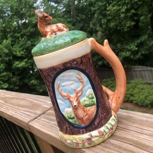 1999 House of Lloyd Deer Pottery Beer Stein